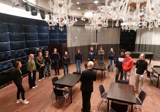 On stage en backstage in het Concertgebouw