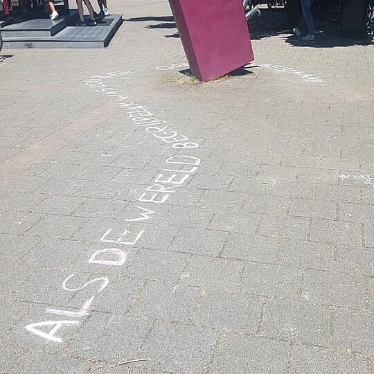 Bijzondere les: Poëzie op het schoolplein