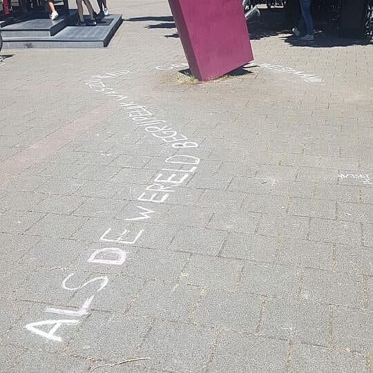 Bijzondere les: Poëzie op het schoolplein