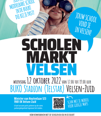 Scholenmarkt Velsen op 12 oktober