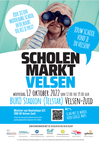 Scholenmarkt Velsen op 12 oktober