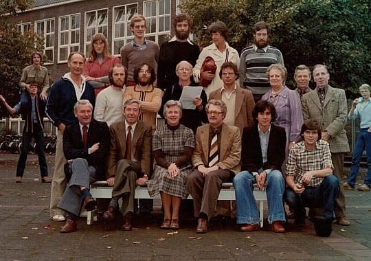 oude schoolfoto docenten gymnasium felisenum